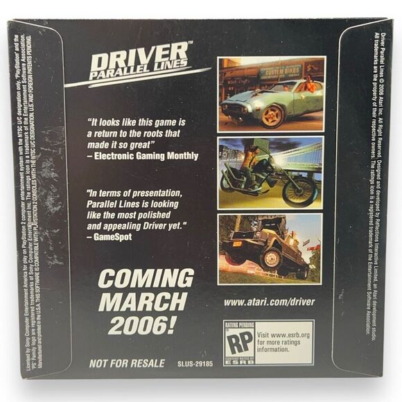 Driver Parallel Lines PlayStation 2 (2006) Demo Disc - Picture 2 of 5